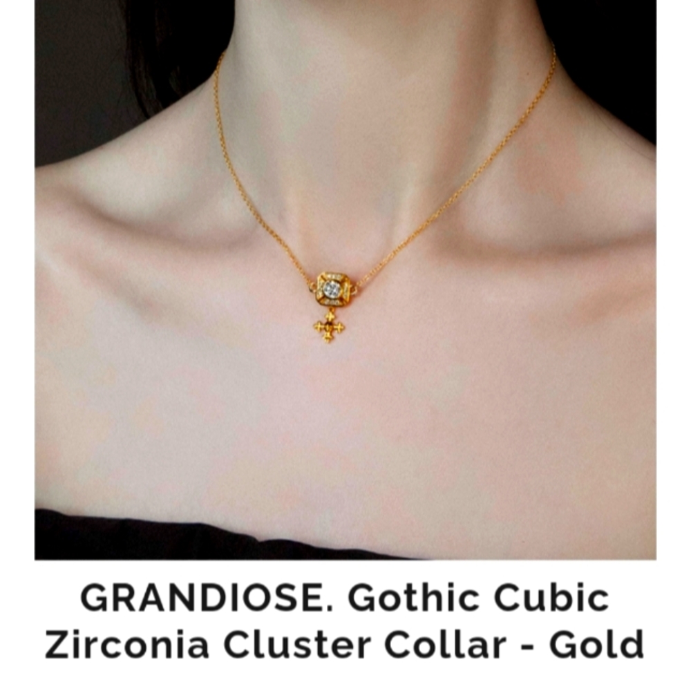 Regal Rose Gothic Choker Necklace